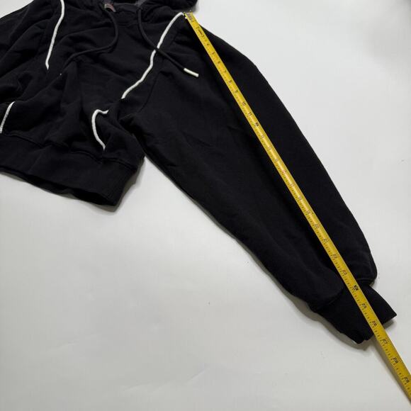 Free People FP Movement Sandstorm Pullover Hoodie XS Black Oversized Cropped - Picture 9 of 16